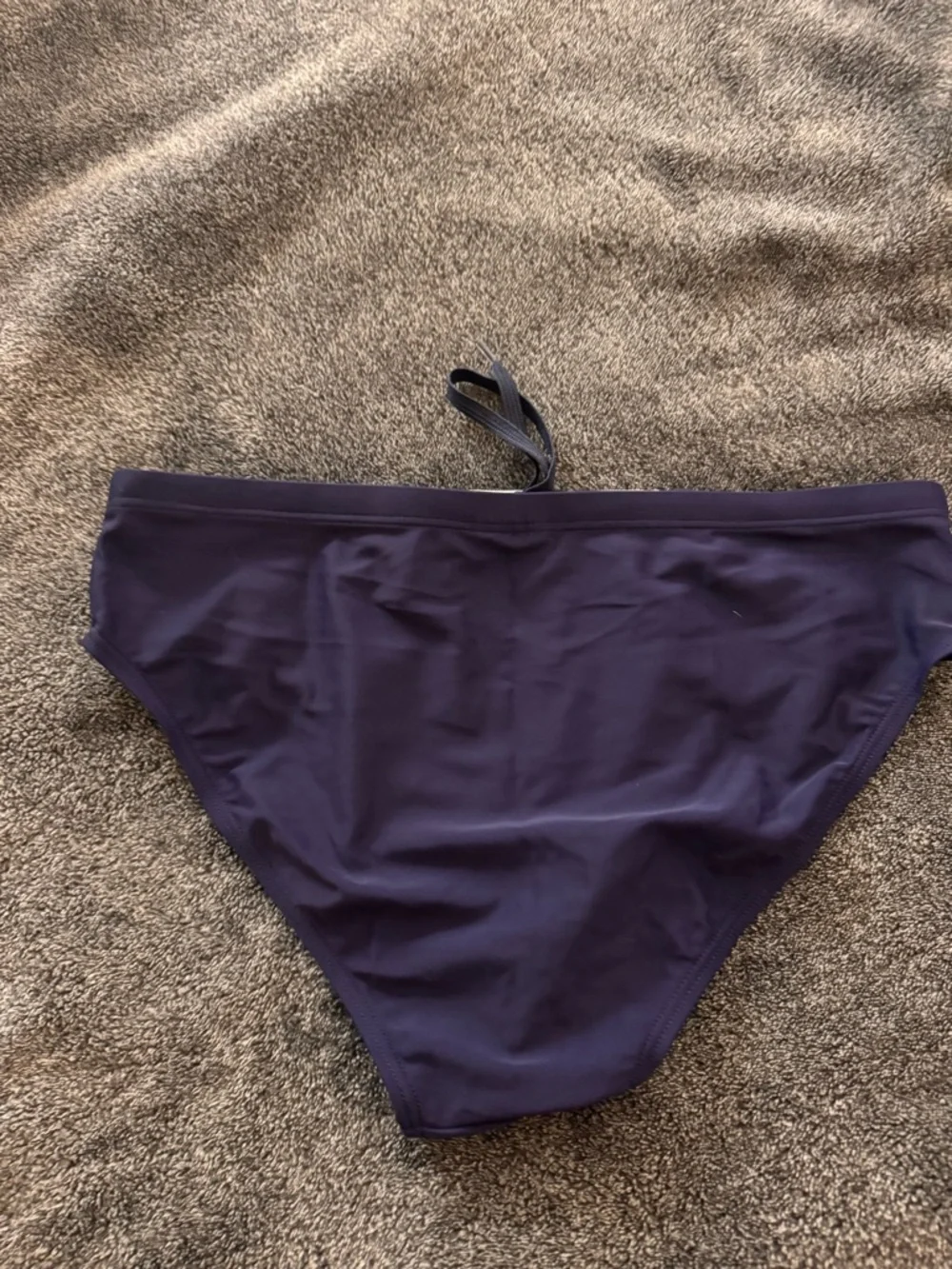 Arena Men's Swim Brief with Neon Blue & Green Smoke Print - Picture 2 of 3